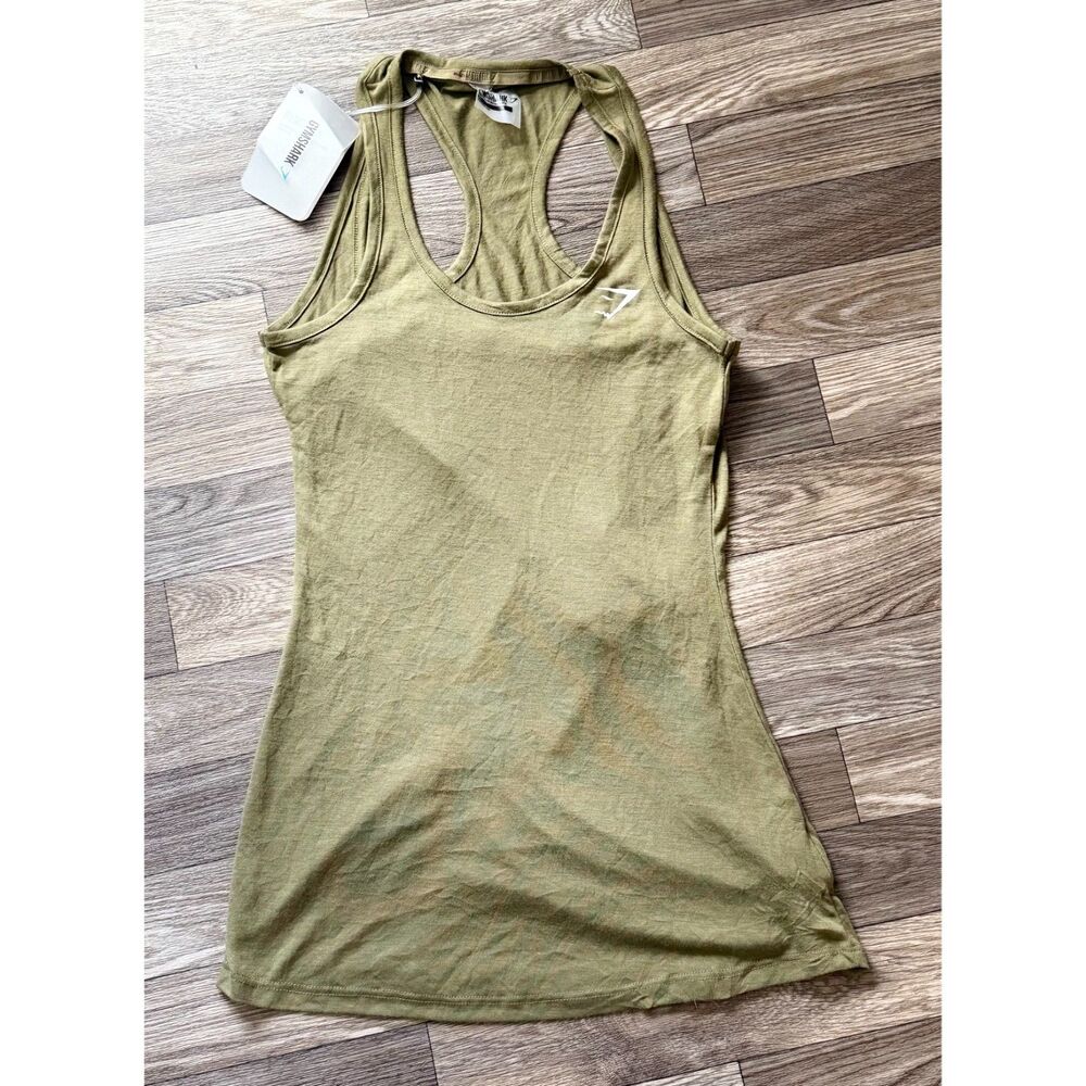 Gymshark NWT Duplex Vest Khaki Tank Top - XSmall